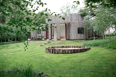 beautifully landscaped garden area